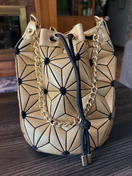No Brand Handbags - Designer IM Geometric Fashion Top Handle Bucket Bag
